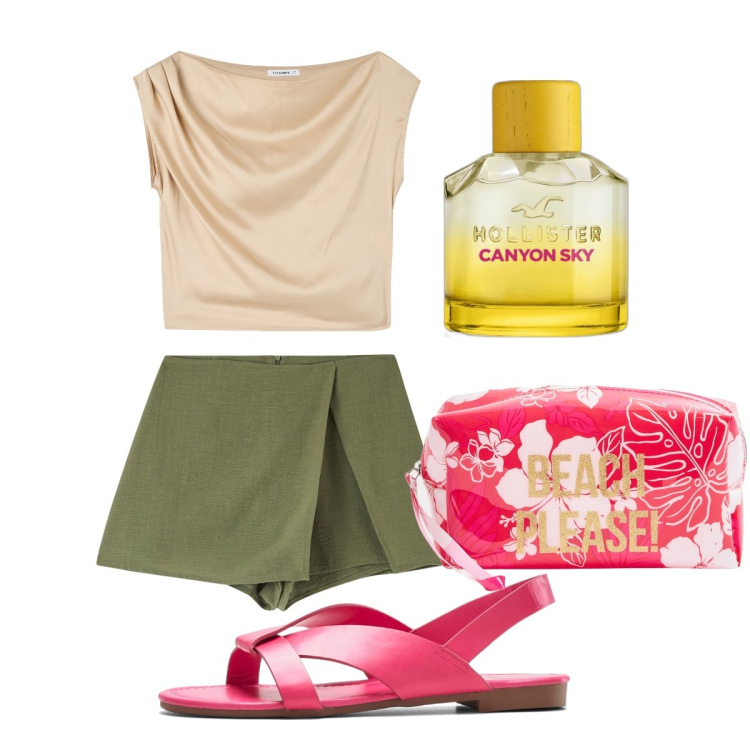 Outfit donna - Rigorosamente 9, 99. Stile Casual per Tutti i giorni. Abbinamento con sandali, profumi, minigonne, bluse, valigie.