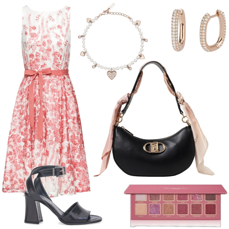 Outfit donna - Borse... che passione!. Stile Romantica per Tutti i giorni. Abbinamento con vestiti midi/longuette, ombretti, orecchini, braccialetti, sandali in pelle, borse a spalla.