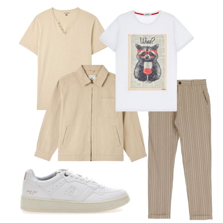 Outfit uomo - Pantaloni a righe!!!. Stile Urban per Tutti i giorni. Abbinamento con giacche, t-shirt, pantaloni, t-shirt, sneakers.