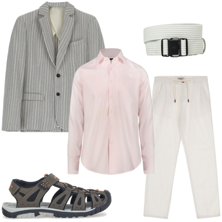 Outfit uomo - Dandy moderno. Stile Casual per Tutti i giorni. Abbinamento con pantaloni, giacche, sandali, camicie, cinture.