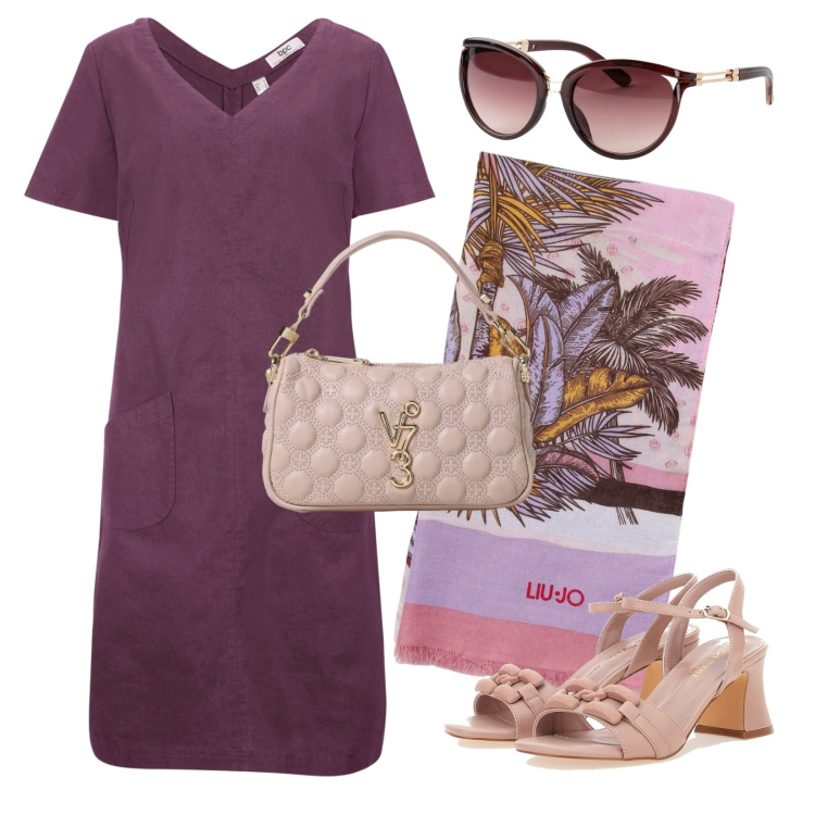 Outfit donna - Tessuti leggeri!!!. Stile Boho per Mare. Abbinamento con vestiti corti, occhiali da sole, sandali, borse a mano, foulard.