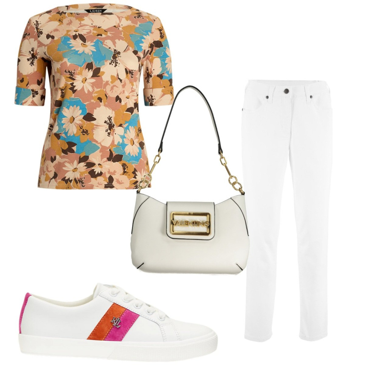 Outfit donna - Total look #1942688. Stile Trendy per Tutti i giorni. Abbinamento con pantaloni, maglieria, sneakers, borse a spalla.