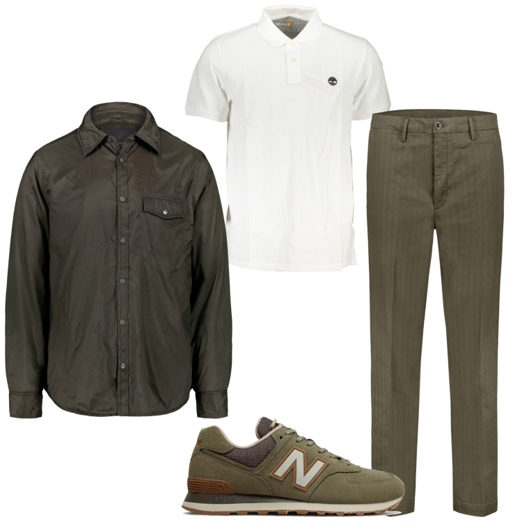 Outfit uomo - Agosto in ufficio con lo scooter. Stile Urban per Ufficio. Abbinamento con sneakers, pantaloni, giacche, polo.