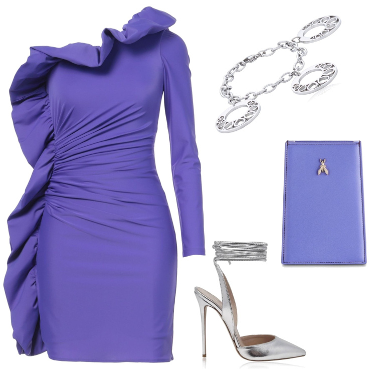 Outfit mujer - Ceremonia. Estilo Chic para Ceremonia. Combinación con vestidos cortos, bolsos de mano, pulseras, salones.