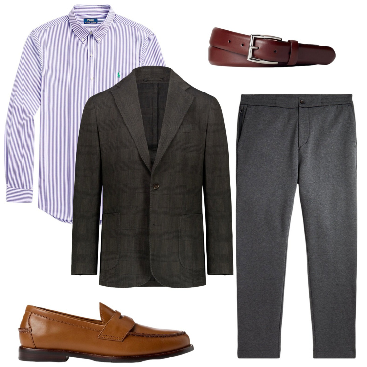 Outfit uomo - Look per l\'ufficio. Stile Trendy per Ufficio. Abbinamento con scarpe stringate, cinture, camicie, pantaloni, giacche.