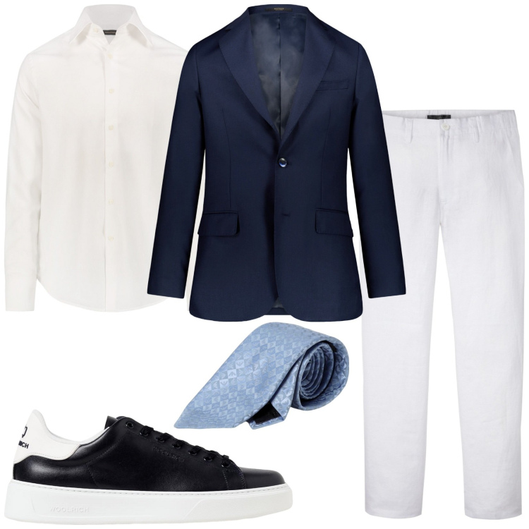 Outfit uomo - Casual/giorno. Stile Casual per Tutti i giorni. Abbinamento con pantaloni, giacche, camicie, cravatte, sneakers.