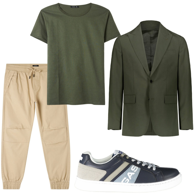 Outfit uomo - Gas ai piedi. Stile Casual per Ufficio. Abbinamento con pantaloni, t-shirt, abiti, sneakers.