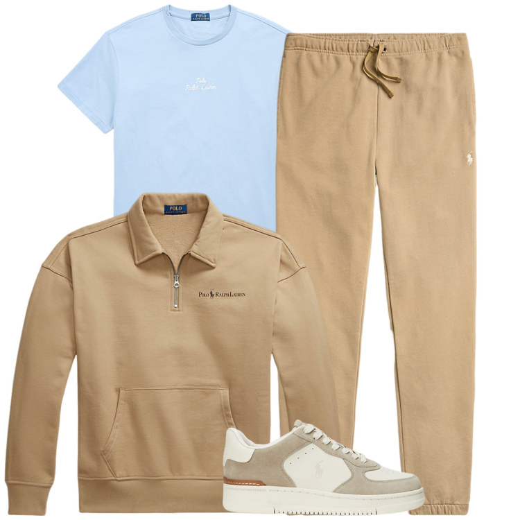 Outfit uomo - Sporty. Stile Casual per Tutti i giorni. Abbinamento con t-shirt, sneakers, pantaloni, felpe.