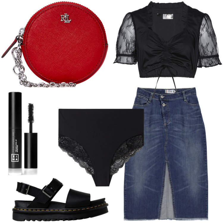 Outfit donna - Jeans che passione. Stile Chic per Tutti i giorni. Abbinamento con camicie, mascara, culotte, gonne, pochette, sandali in pelle.