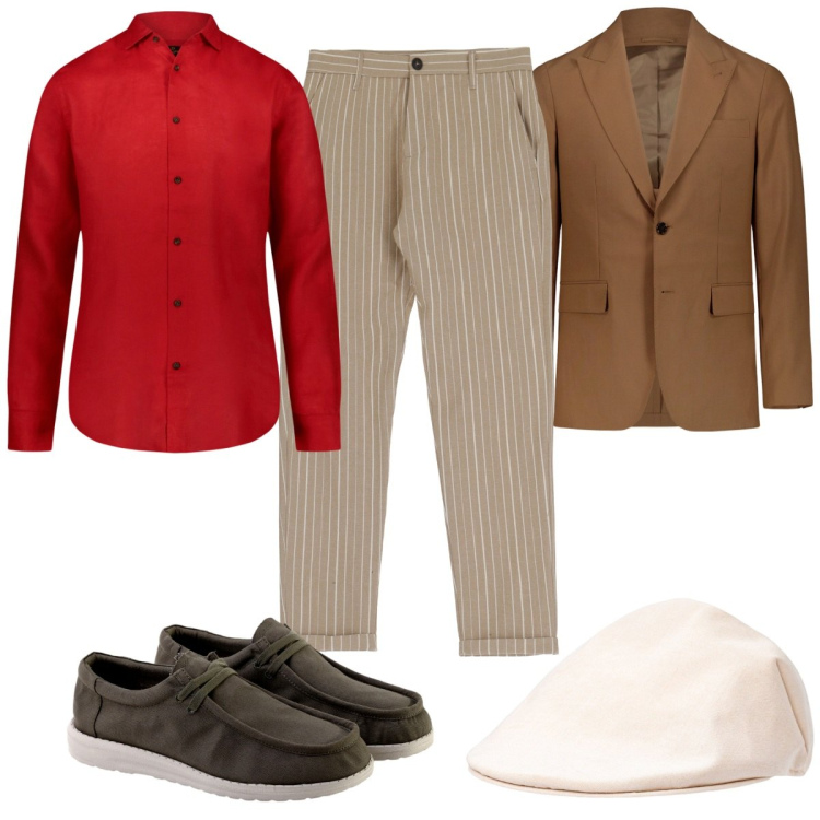 Outfit uomo - Total look #1947391. Stile Casual per Tutti i giorni. Abbinamento con pantaloni, cappelli e berretti, scarpe stringate, abiti, camicie.
