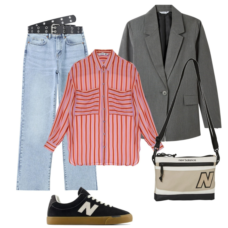 Outfit donna - nessuno mi può giudicare. Stile Mannish per Tutti i giorni. Abbinamento con camicie, sneakers, borse a spalla, blazer, jeans strappati, cinture.