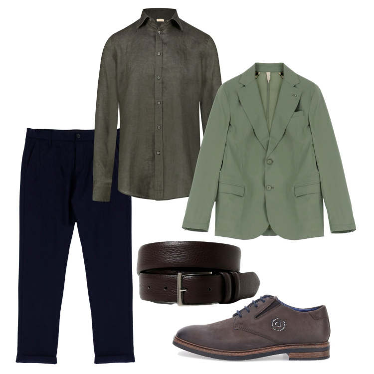 Outfit uomo - Stringate per il rientro. Stile Business/Elegante per Ufficio. Abbinamento con giacche, pantaloni, camicie, scarpe stringate, cinture.