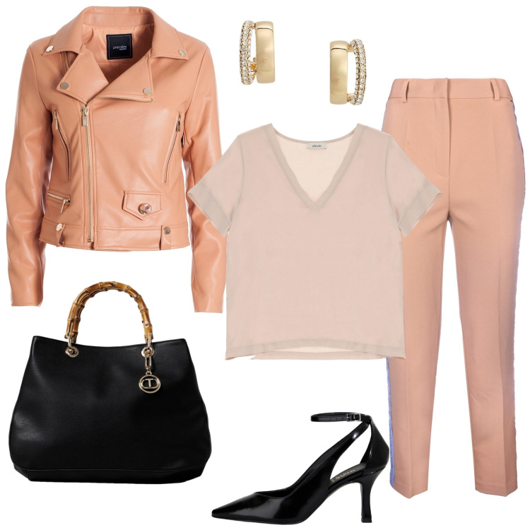Outfit donna - Business woman. Stile Mannish per Ufficio. Abbinamento con giacche, pantaloni, décolleté, t-shirt, orecchini, borse a mano.