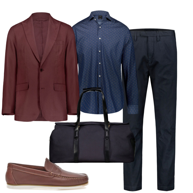 Outfit uomo - Urban style doppelganger. Stile Urban per Tutti i giorni. Abbinamento con pantaloni, scarpe stringate, borse sportive, giacche, camicie.