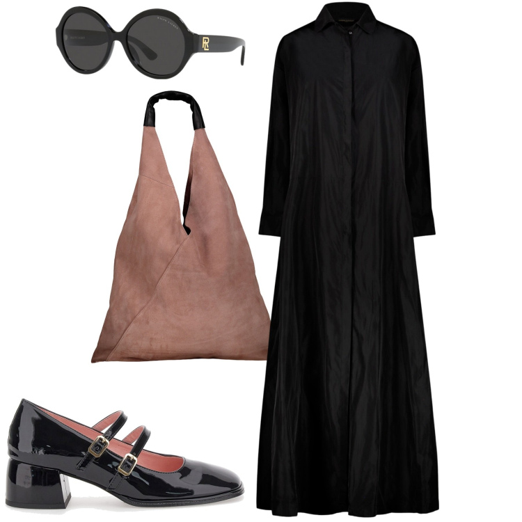 Outfit donna - Doppelganger. Stile Urban per Tutti i giorni. Abbinamento con occhiali da sole, vestiti, décolleté, borse a spalla.