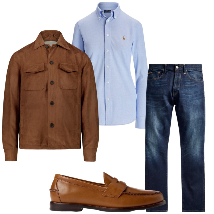 Outfit uomo - Sportivo con stile. Stile Urban per Tutti i giorni. Abbinamento con jeans, scarpe stringate, camicie, giacche.