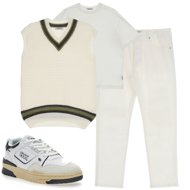 Outfit uomo - City. Stile Urban per Tutti i giorni. Abbinamento con pantaloni, pullovers, t-shirt, sneakers.
