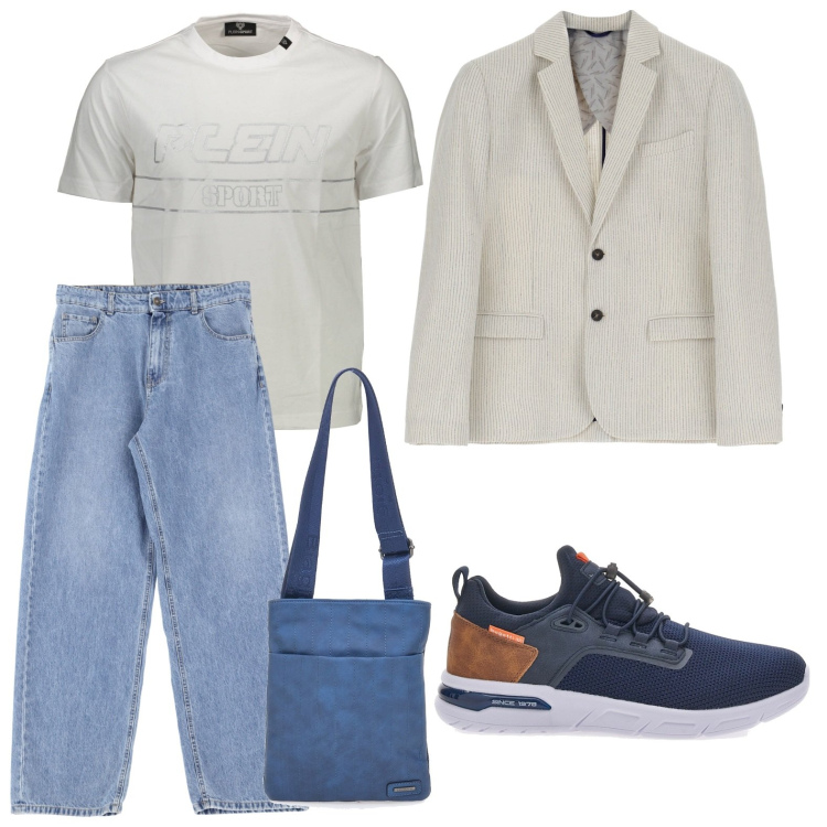 Outfit uomo - Casual. Stile Casual per Tutti i giorni. Abbinamento con jeans, giacche, sneakers, t-shirt, portafogli.