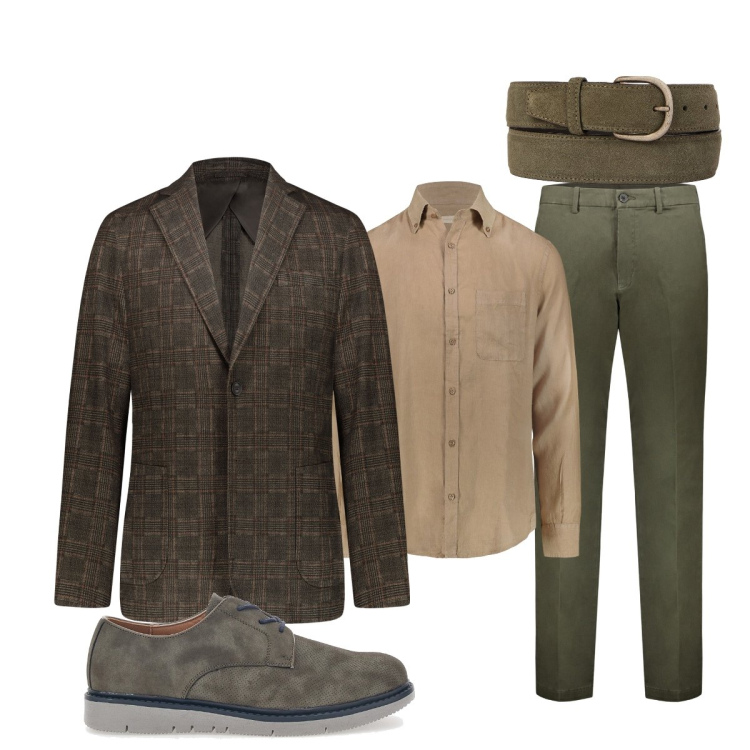 Outfit uomo - Cerimonia informale…. Stile Business/Elegante per Cerimonia. Abbinamento con giacche, scarpe stringate, pantaloni, camicie, cinture.