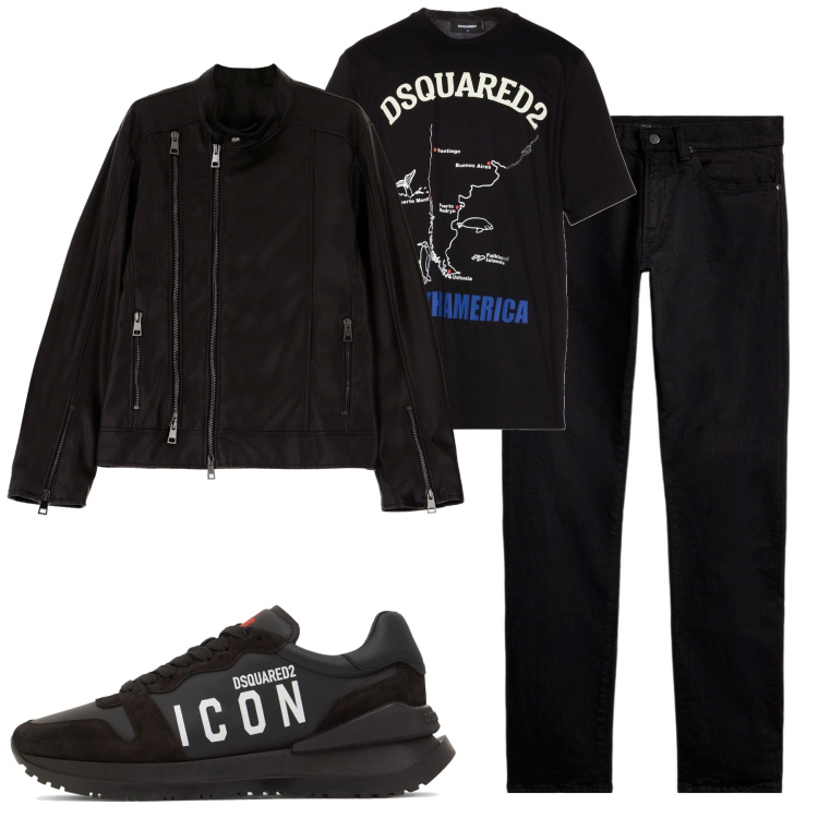 Outfit uomo - City. Stile Urban per Tutti i giorni. Abbinamento con t-shirt, giacche, jeans, sneakers.