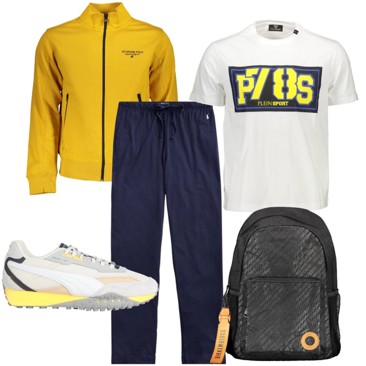 Outfit uomo - Corso di Kick boxing. Stile Casual per Sport. Abbinamento con sneakers, pantaloni, felpe, t-shirt, borse sportive.