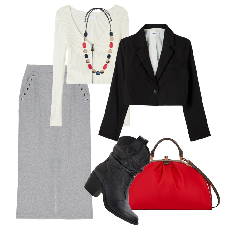 Outfit donna - I primi camperos. Stile Urban per Tutti i giorni. Abbinamento con stivaletti texani, blazer, maglieria, gonne longuette, borse a spalla, collane.