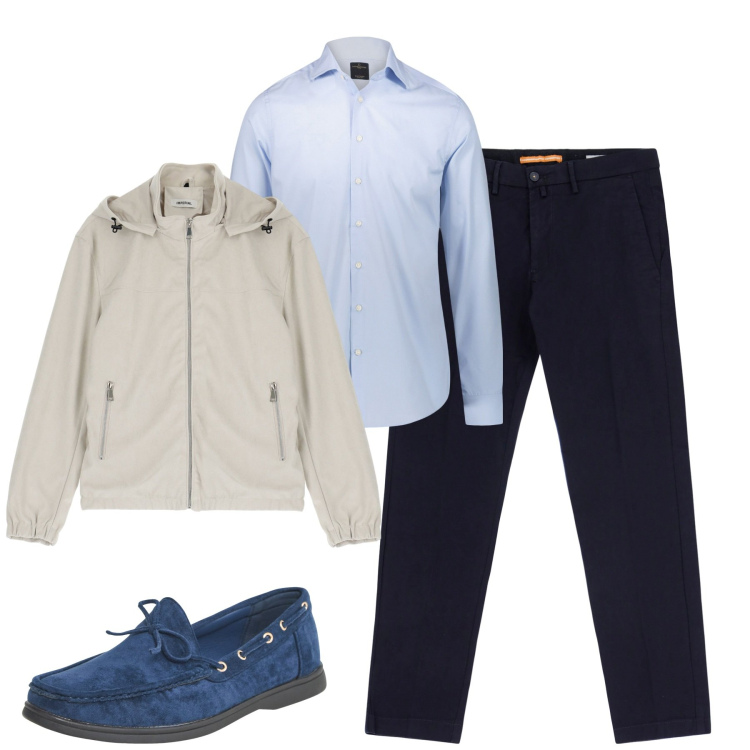 Outfit uomo - Total look #1959426. Stile Urban per Tutti i giorni. Abbinamento con scarpe stringate, giacche, pantaloni, camicie.