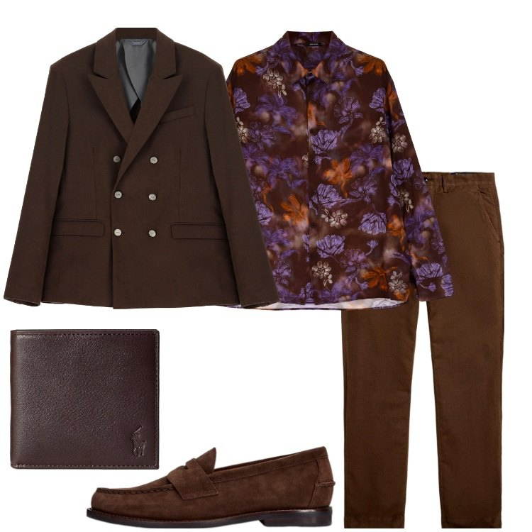 Outfit uomo - La giacca per la sera. Stile Trendy per Serata speciale. Abbinamento con camicie, giacche, scarpe stringate, portafogli, pantaloni.