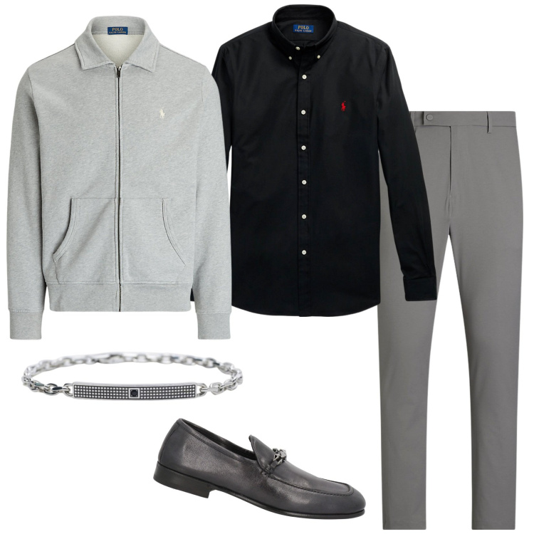 Outfit uomo - Total look #1960874. Stile Business/Elegante per Serata speciale. Abbinamento con scarpe stringate, braccialetti, camicie, pantaloni, giacche.