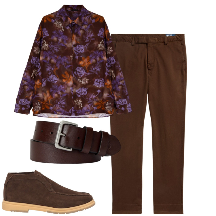 Outfit uomo - City. Stile Trendy per Tutti i giorni. Abbinamento con stivali e stivaletti, camicie, cinture, pantaloni.