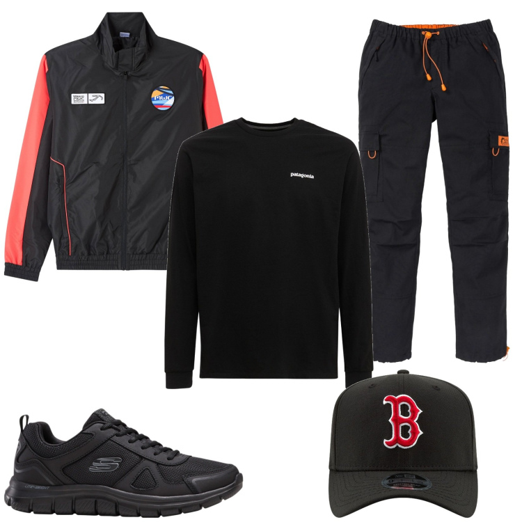 Outfit uomo - Accessori mania. Stile Urban per Tutti i giorni. Abbinamento con pantaloni, sneakers, giacche, t-shirt, cappelli con visiera.