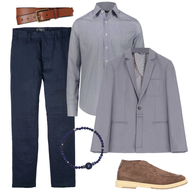 Outfit uomo - Accessori mania. Stile Casual per Ufficio. Abbinamento con pantaloni, stivali e stivaletti, braccialetti, giacche, cinture, camicie.