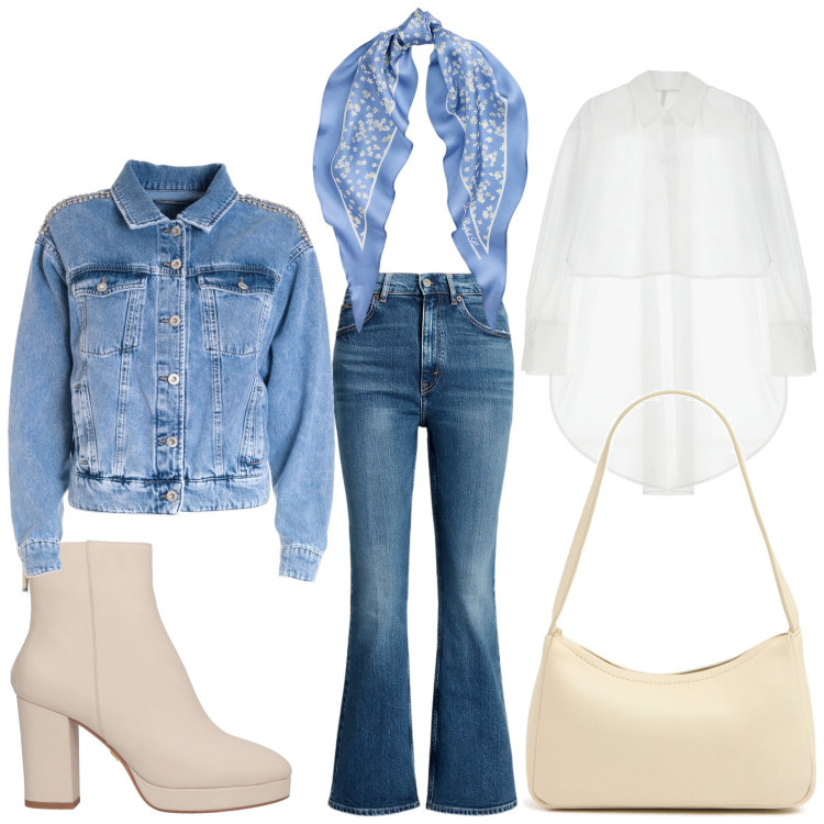 Outfit donna - I miei bootcut. Stile Casual chic per Ufficio. Abbinamento con stivaletti, camicie, giacche, jeans, foulard, borse a spalla.