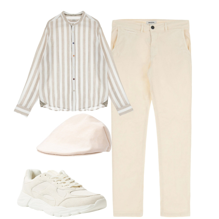 Outfit uomo - Total look #1965247. Stile Urban per Tutti i giorni. Abbinamento con sneakers, camicie, pantaloni, cappelli e berretti.