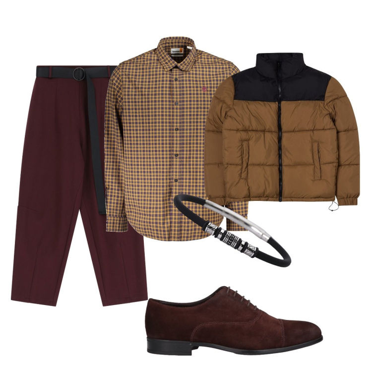 Outfit uomo - Total look #1965929. Stile Trendy per Ufficio. Abbinamento con scarpe stringate, giacche, braccialetti, pantaloni, camicie.