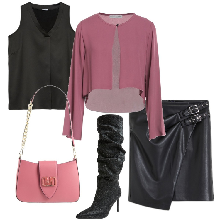 Outfit donna - Gli stivali lurex. Stile Sexy per Serata fuori. Abbinamento con gonne, blazer, borse a spalla, stivali, top.