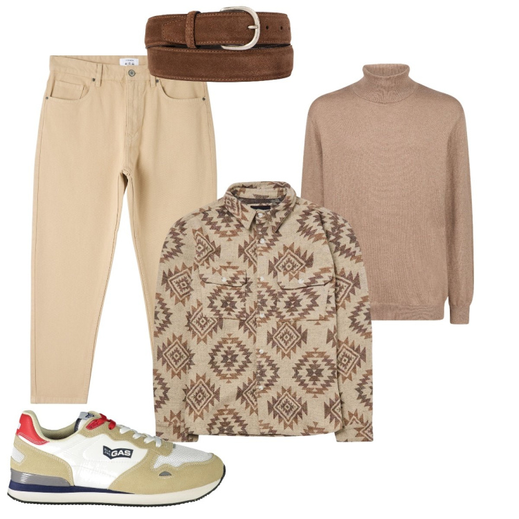 Outfit uomo - Sempre “alla moda”. Stile Trendy per Tutti i giorni. Abbinamento con pantaloni, cappotti, cinture, sneakers, maglieria.