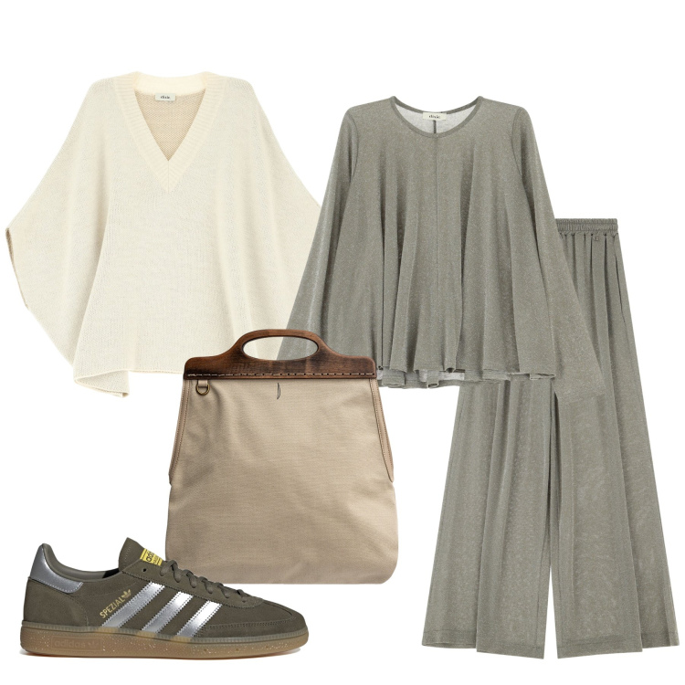 Outfit donna - Super comfort. Stile Casual chic per Tutti i giorni. Abbinamento con maglieria, pantaloni, cappotti, borse a tracolla, sneakers.