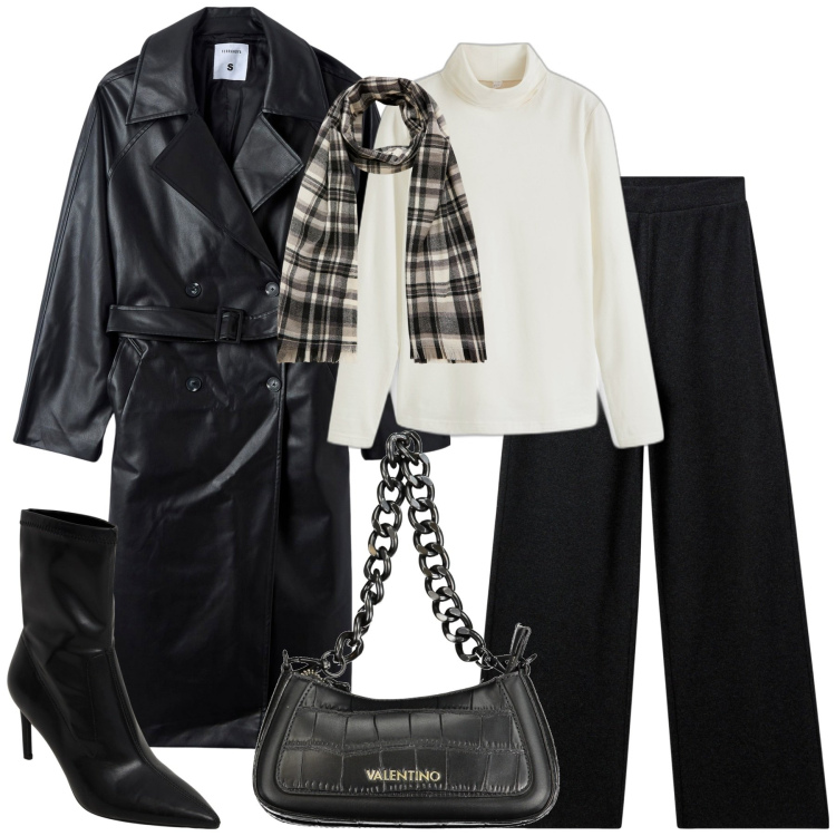 Outfit donna - Connect. Stile Trendy per Tutti i giorni. Abbinamento con maglieria, stivaletti, trench, pantaloni, sciarpe, borse a spalla.