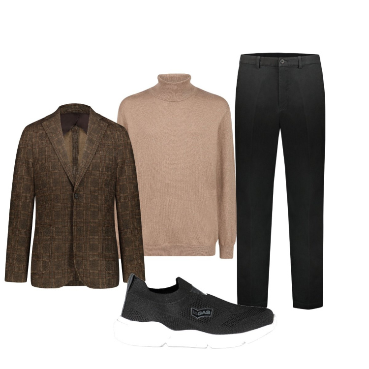 Outfit uomo - Total look #1969012. Stile Trendy per Tutti i giorni. Abbinamento con giacche, sneakers, pantaloni, maglieria.