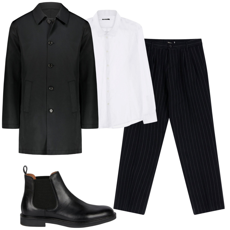 Outfit uomo - City. Stile Urban per Tutti i giorni. Abbinamento con camicie, pantaloni, giacche, stivali e stivaletti.