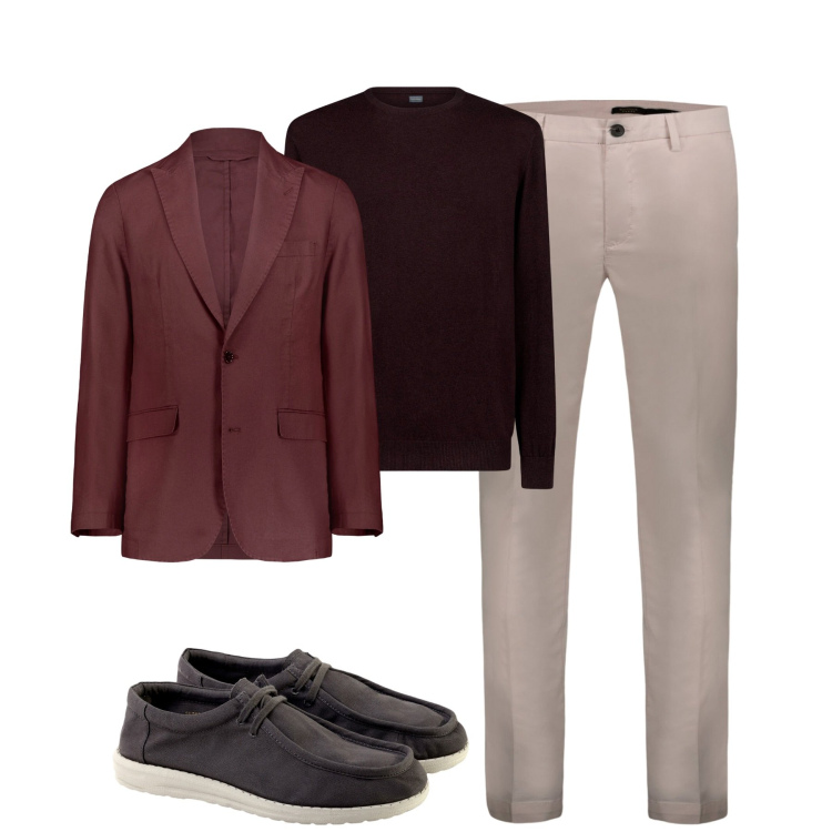 Outfit uomo - Total look #1969166. Stile Casual per Tutti i giorni. Abbinamento con maglieria, pantaloni, scarpe stringate, giacche.