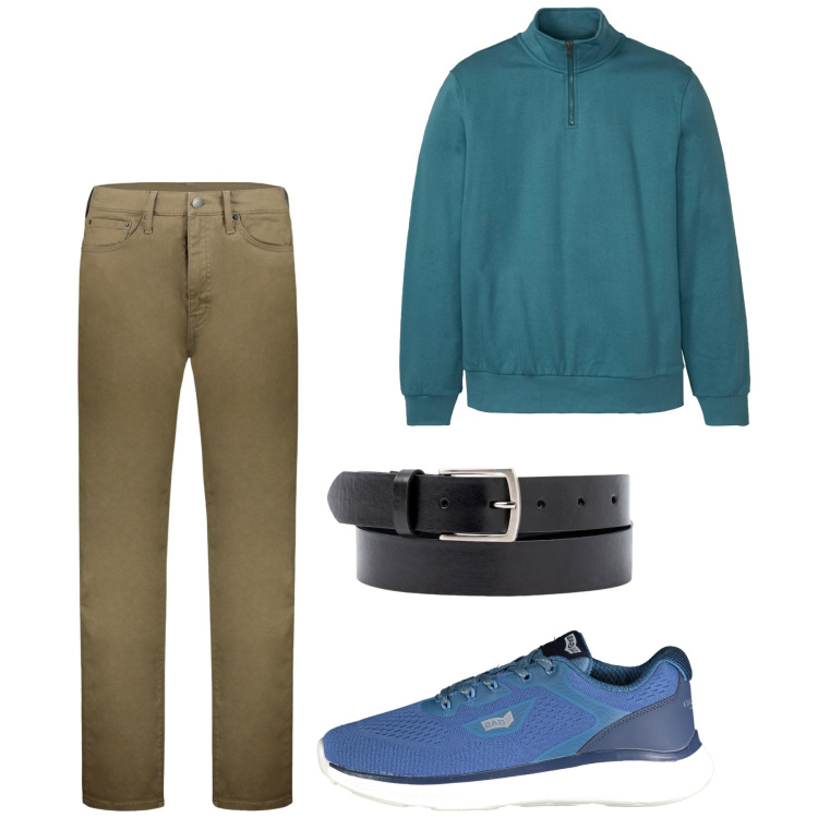 Outfit uomo - Casual. Stile Casual per Tutti i giorni. Abbinamento con felpe, pantaloni, cinture, sneakers.