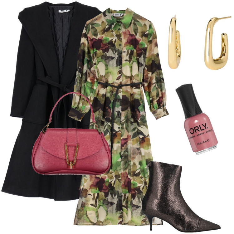 Outfit donna - Gli stivaletti lurex. Stile Bon Ton per Serata fuori. Abbinamento con stivaletti, smalti, vestiti lunghi, cappotti, orecchini, borse a tracolla.