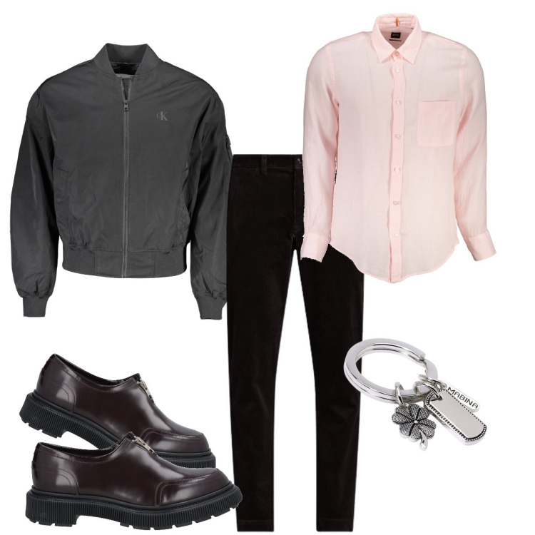 Outfit uomo - I mocassini di Adieu. Stile Business/Elegante per Serata speciale. Abbinamento con scarpe stringate, portachiavi, pantaloni, camicie, giacche.
