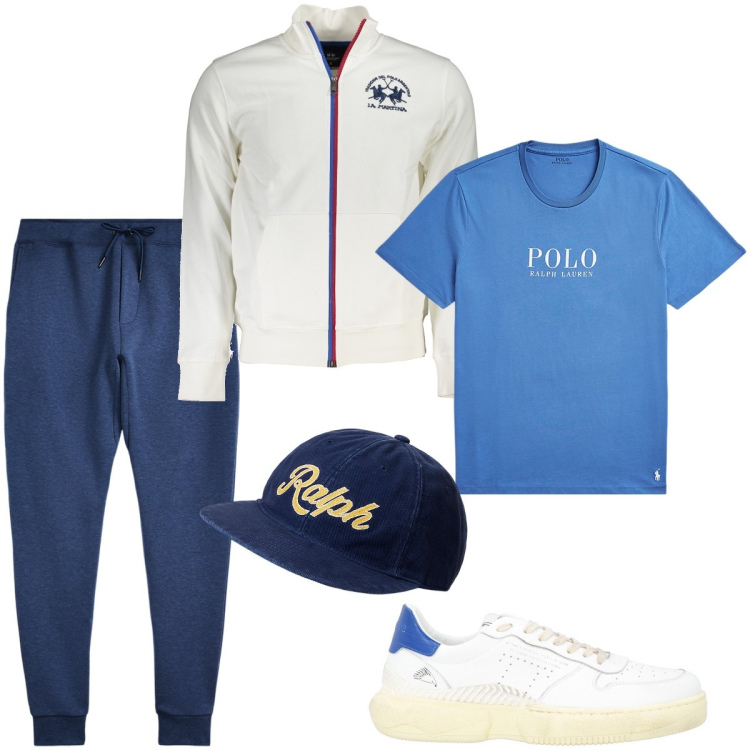 Outfit uomo - Venerdì mi dedico allo sport. Stile Casual per Sport. Abbinamento con sneakers, t-shirt, cappelli, pantaloni, felpe.