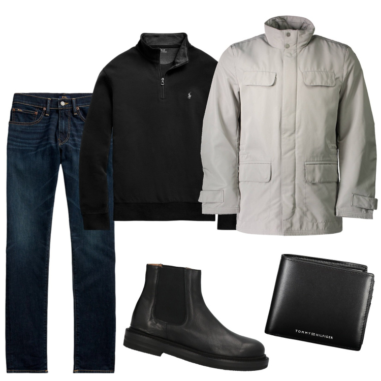 Outfit uomo - Il giubbo by Geox. Stile Casual per Tutti i giorni. Abbinamento con stivali e stivaletti, pullovers, jeans skinny, giacche, portafogli.
