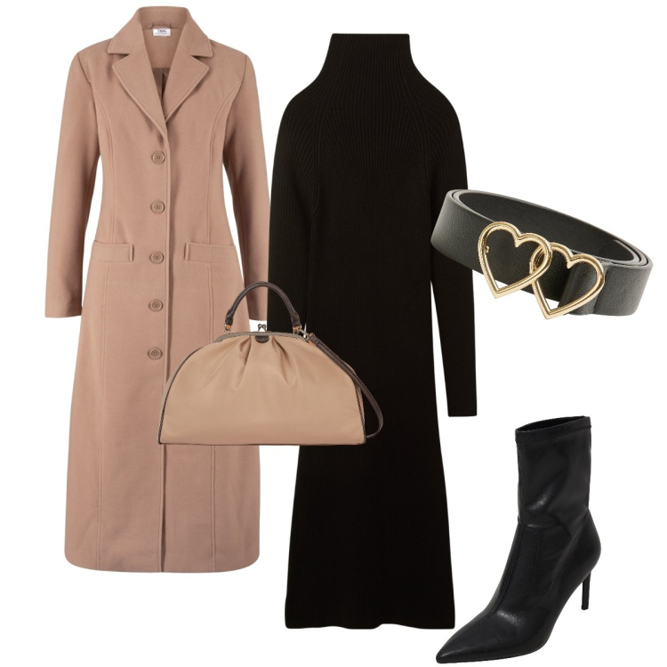 Outfit donna - Gli stivaletti a punta. Stile Sexy per Serata fuori. Abbinamento con cappotti, stivaletti, vestiti midi/longuette, cinture, borse a spalla.