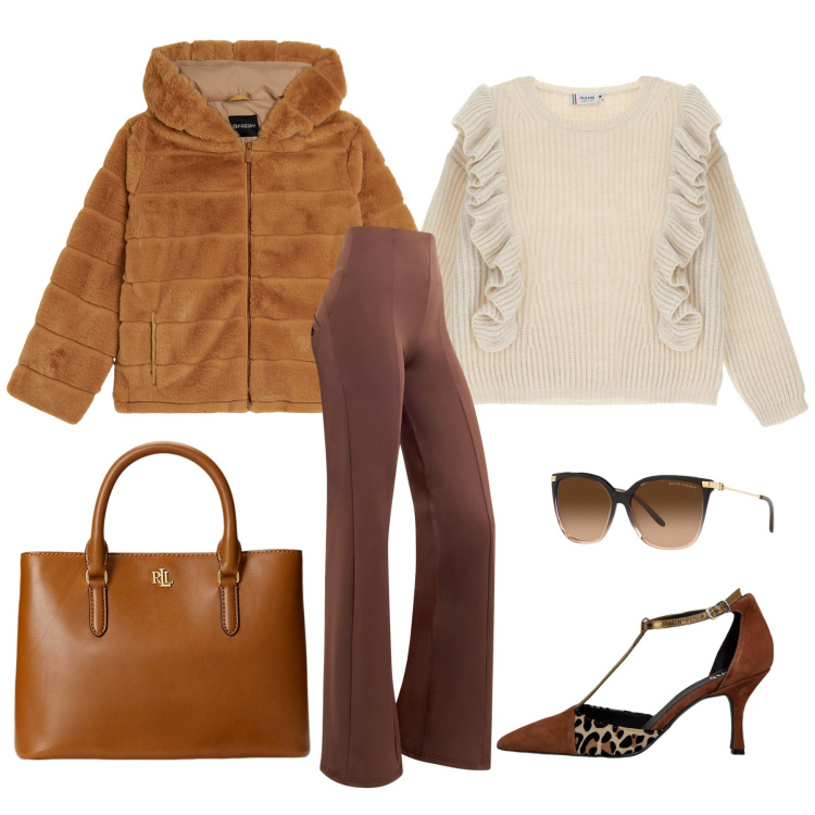 Outfit donna - Total look #1975780. Stile Chic per Tutti i giorni. Abbinamento con pullovers, pantaloni skinny, blazer, décolleté, occhiali da sole, borse a mano.