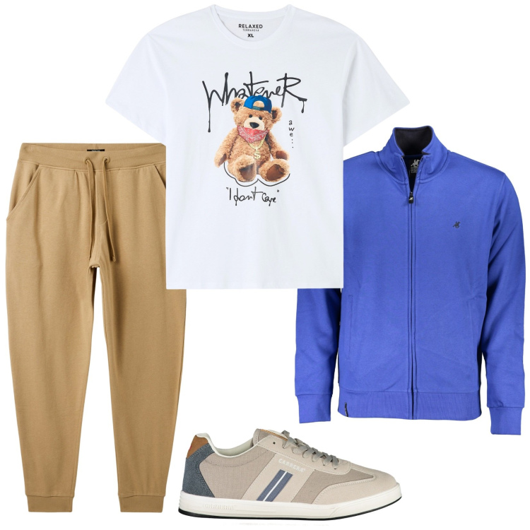 Outfit uomo - La t-shirt che gli rubo. Stile Casual per Tutti i giorni. Abbinamento con t-shirt, pantaloni, sneakers, felpe.